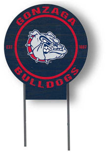 Gonzaga Bulldogs KH Sports Fan 20x20 Color Logo Circle Yard Sign - Blue