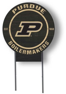 Purdue Boilermakers KH Sports Fan 20x20 Color Logo Circle Yard Sign - Gold
