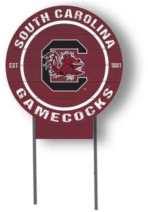 South Carolina Gamecocks KH Sports Fan 20x20 Color Logo Circle Yard Sign - Garnet