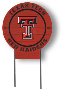 Texas Tech Red Raiders KH Sports Fan 20x20 Color Logo Circle Yard Sign - Red
