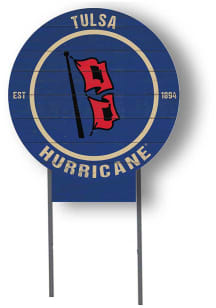Tulsa Golden Hurricane KH Sports Fan 20x20 Color Logo Circle Yard Sign - Gold