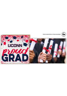 UConn Huskies Proud Grad Floating Picture Frame - White