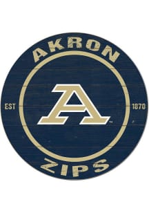KH Sports Fan Akron Zips 20x20 Colored Circle Sign - Blue