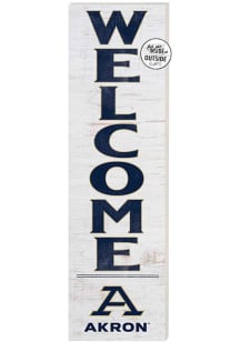 KH Sports Fan Akron Zips 10x35 Welcome Sign - White