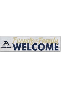 KH Sports Fan Akron Zips 40x10 Welcome Sign - Blue