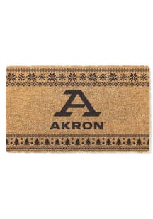 Akron Zips Holiday Logo Door Mat