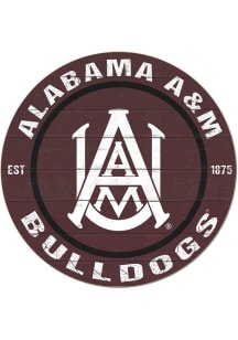 KH Sports Fan Alabama A&M Bulldogs 20x20 Colored Circle Sign - Maroon