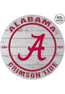 KH Sports Fan Alabama A&M Bulldogs 20x20 In Out Weathered Circle Sign - Grey