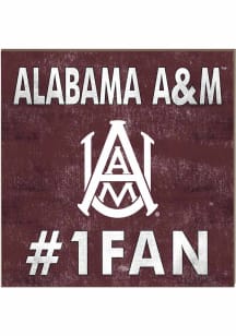 KH Sports Fan Alabama A&M Bulldogs 10x10 #1 Fan Sign - Maroon