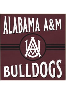 KH Sports Fan Alabama A&M Bulldogs 10x10 Retro Sign - Maroon