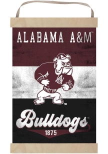 KH Sports Fan Alabama A&M Bulldogs Reversible Retro Banner Sign - Maroon