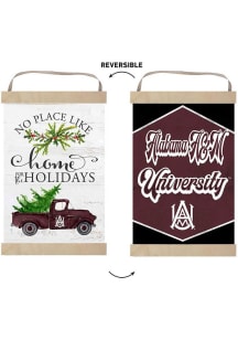 KH Sports Fan Alabama A&M Bulldogs Holiday Reversible Banner Sign - White