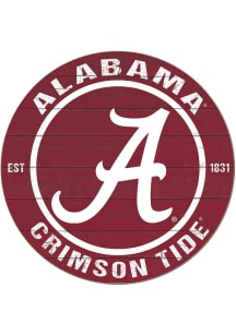 KH Sports Fan Alabama Crimson Tide 20x20 Colored Circle Sign - Crimson