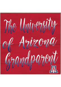 KH Sports Fan Arizona Wildcats 10in x 10in Grandparents Sign - Cardinal