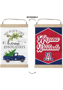 KH Sports Fan Arizona Wildcats Holiday Reversible Banner Sign - White