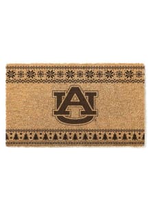 Auburn Tigers Holiday Logo Door Mat