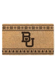 Baylor Bears Holiday Logo Door Mat