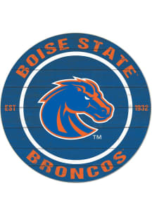 KH Sports Fan Boise State Broncos 20x20 Colored Circle Sign - Blue