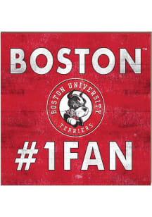 KH Sports Fan Boston Terriers 10x10 #1 Fan Sign - Red