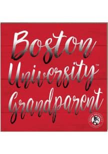 KH Sports Fan Boston Terriers 10in x 10in Grandparents Sign - Red