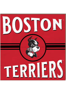 KH Sports Fan Boston Terriers 10x10 Retro Sign - Red