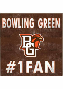 KH Sports Fan Bowling Green Falcons 10x10 #1 Fan Sign - Orange