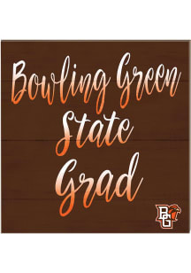 KH Sports Fan Bowling Green Falcons 10in x 10in Grad Sign - Orange