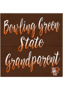 KH Sports Fan Bowling Green Falcons 10in x 10in Grandparents Sign - Orange