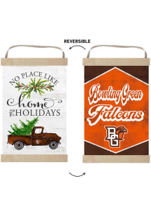 KH Sports Fan Bowling Green Falcons Holiday Reversible Banner Sign - White