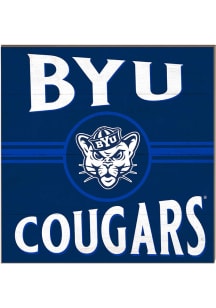 KH Sports Fan BYU Cougars 10x10 Retro Sign - Blue