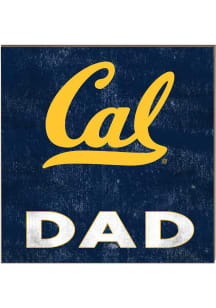 KH Sports Fan Cal Golden Bears 10in x 10in Dad Sign - Blue