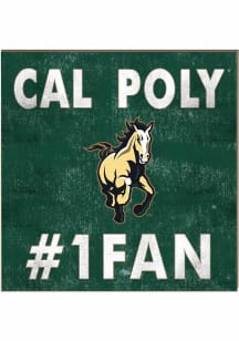 KH Sports Fan Cal Poly Mustangs 10x10 #1 Fan Sign - Green