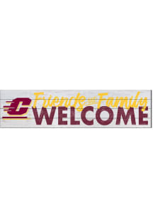 KH Sports Fan Central Michigan Chippewas 40x10 Welcome Sign - Maroon