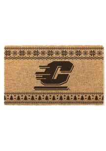 Central Michigan Chippewas Holiday Logo Door Mat