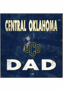 KH Sports Fan Central Oklahoma Bronchos 10in x 10in Dad Sign - Blue