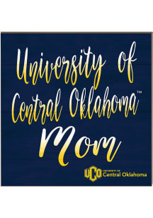 KH Sports Fan Central Oklahoma Bronchos 10in x 10in Mom Sign - Blue
