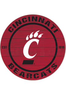 KH Sports Fan Cincinnati Bearcats 20x20 Colored Circle Sign - Red