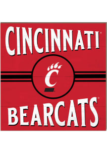 KH Sports Fan Cincinnati Bearcats 10x10 Retro Sign - Red