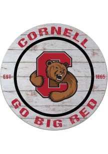 KH Sports Fan Cornell Big Red 20x20 Weathered Circle Sign - Grey