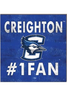 KH Sports Fan Creighton Bluejays 10x10 #1 Fan Sign - Blue