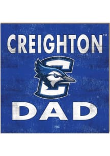 KH Sports Fan Creighton Bluejays 10in x 10in Dad Sign - Blue