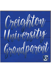 KH Sports Fan Creighton Bluejays 10in x 10in Grandparents Sign - Blue