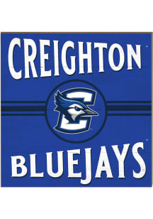 KH Sports Fan Creighton Bluejays 10x10 Retro Sign - Blue