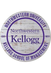 KH Sports Fan CSU Chico Wildcats 20x20 Weathered Circle Sign - Grey