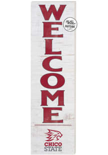 KH Sports Fan CSU Chico Wildcats 10x35 Welcome Sign - White