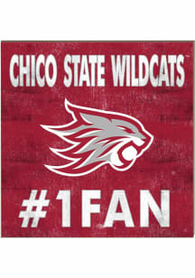 KH Sports Fan CSU Chico Wildcats 10x10 #1 Fan Sign - Cardinal