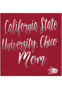 KH Sports Fan CSU Chico Wildcats 10in x 10in Mom Sign - Cardinal