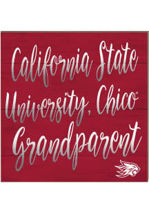 KH Sports Fan CSU Chico Wildcats 10in x 10in Grandparents Sign - Cardinal