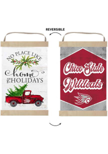 KH Sports Fan CSU Chico Wildcats Holiday Reversible Banner Sign - White