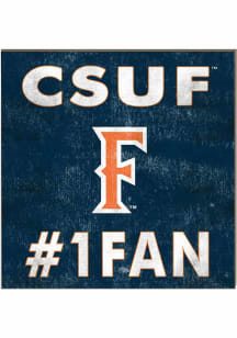 KH Sports Fan Cal State Fullerton Titans 10x10 #1 Fan Sign - Navy Blue